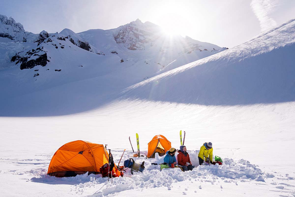 Winter camping shop equipment